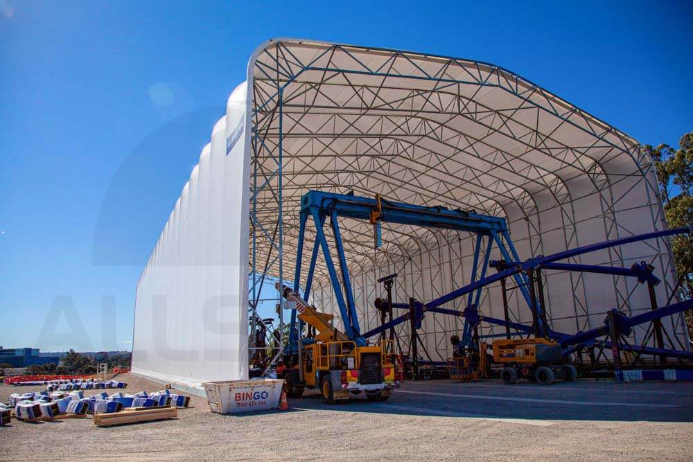 A Mobile, On-site Fabric Shed for S&L Steel