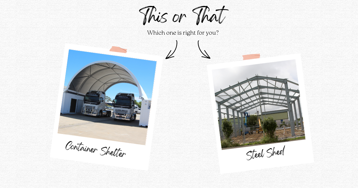 dome shelter vs steel shed