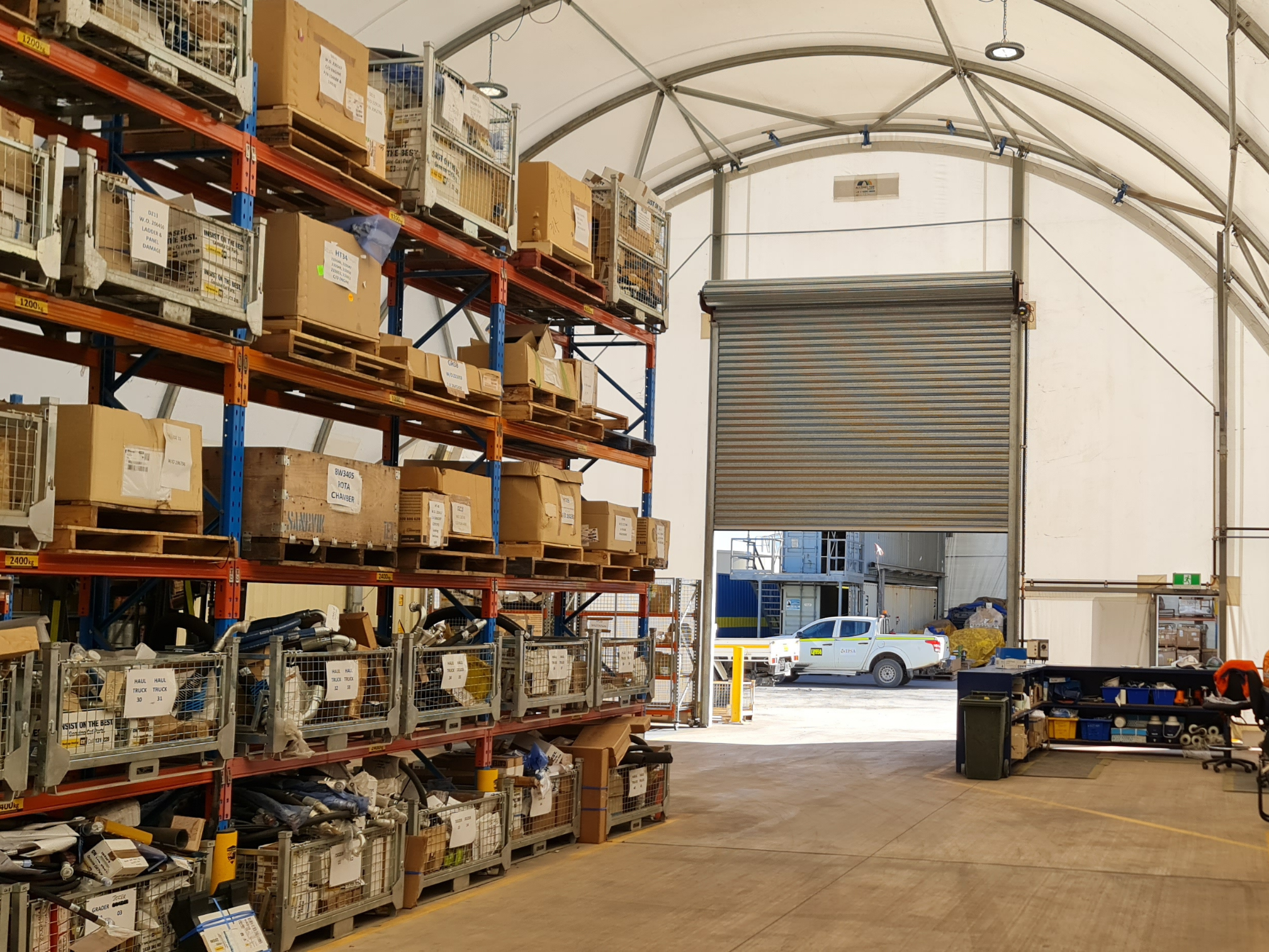 Shelter Domes for Packing Storage