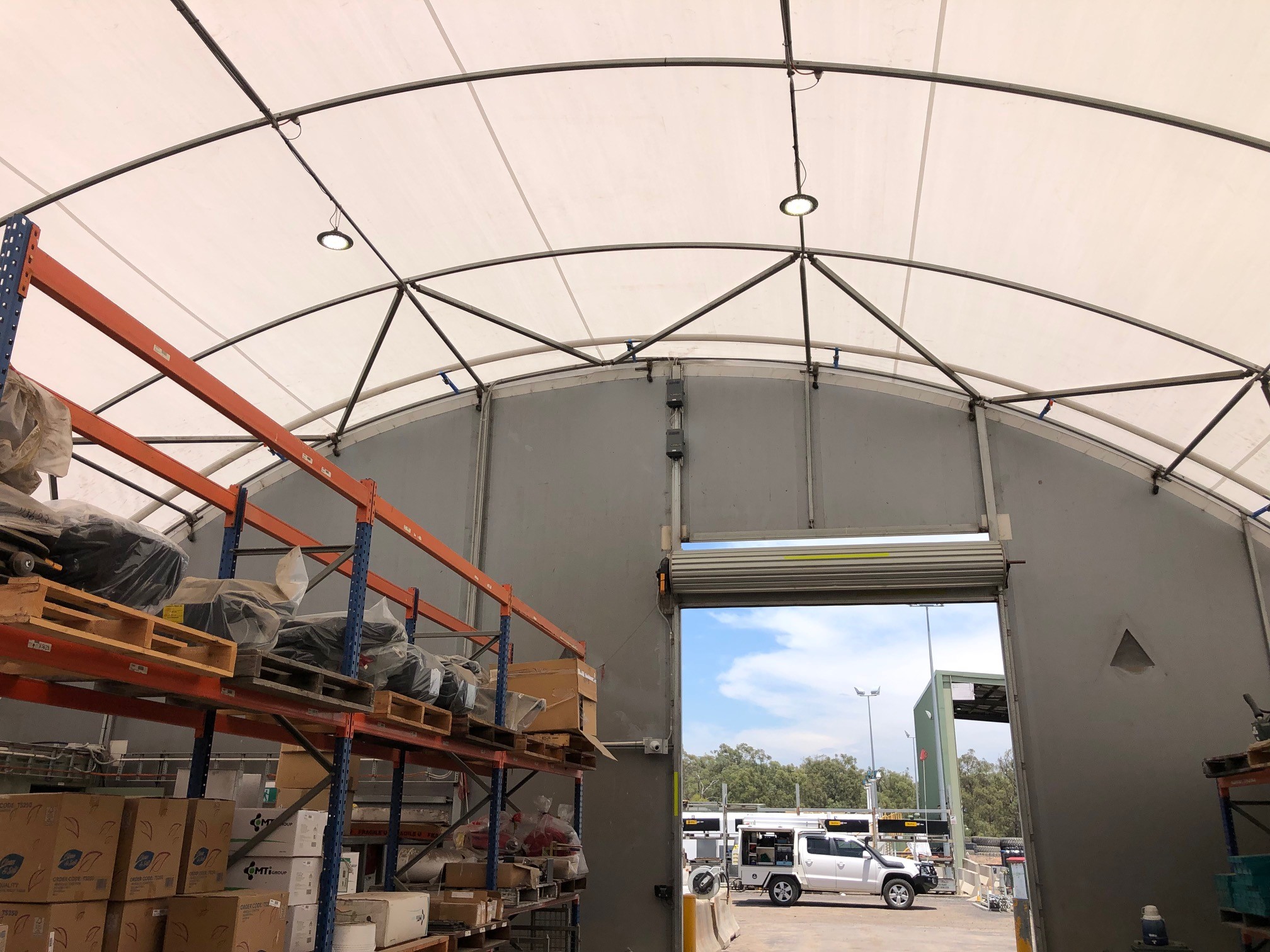 Fabric Shelters for Warehouse Storage Security