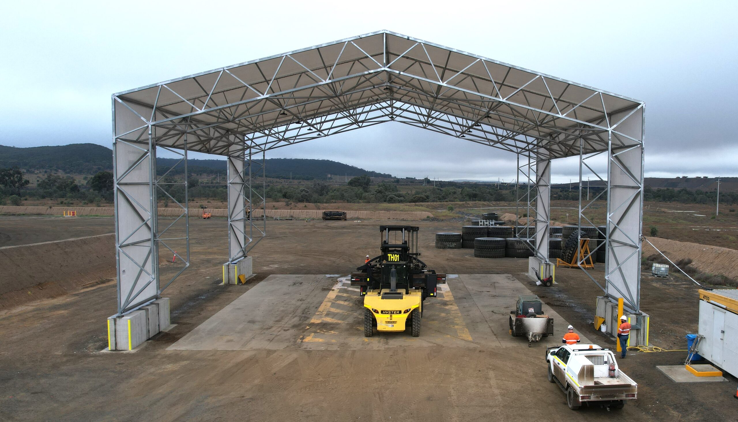 Tyre Change Bay for Stanmore Resources