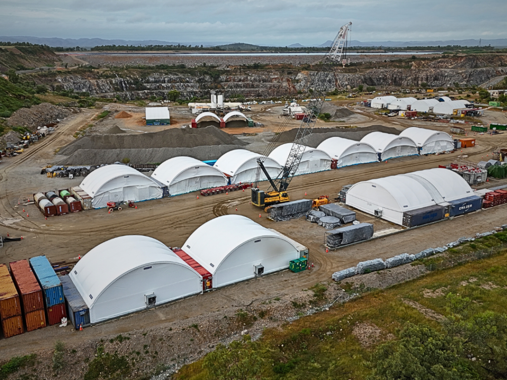 Shipping Container Mounted Dome Shelters For Long Term Storage