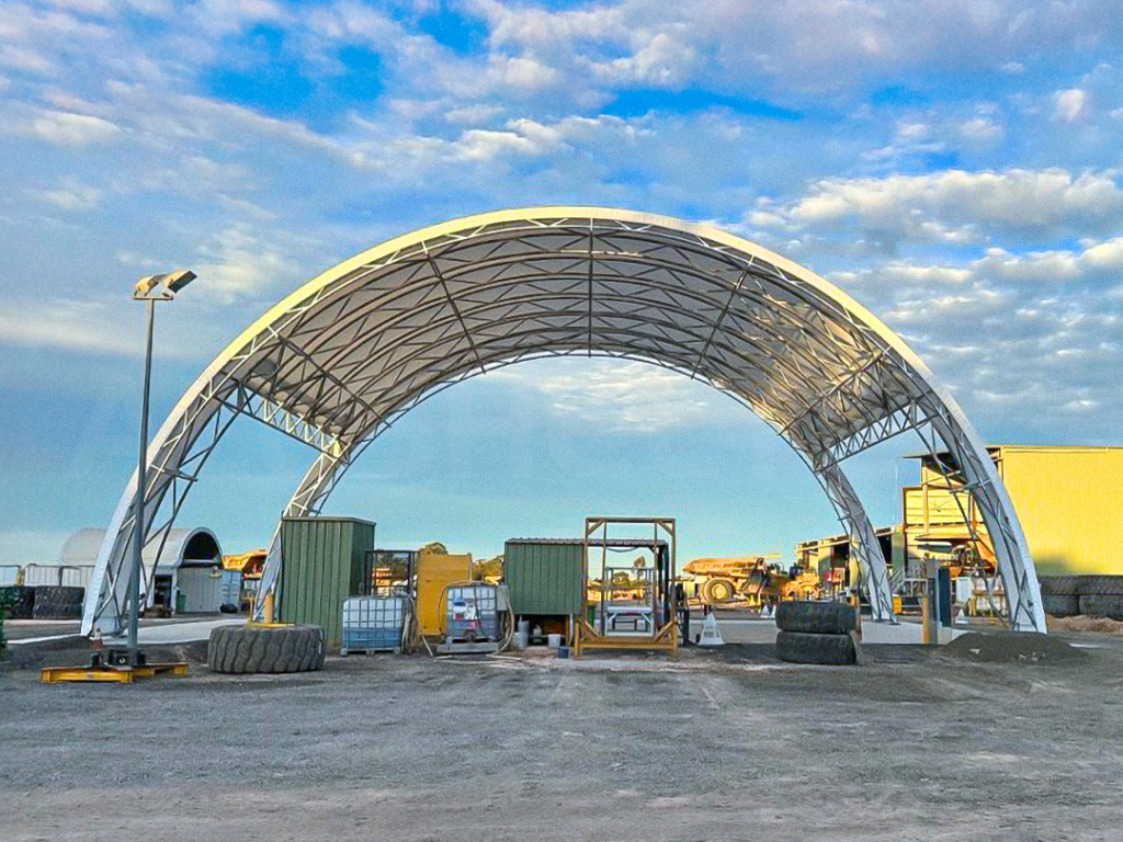Cameby Downs Mine: Mining Vehicle Tyre Change Bay
